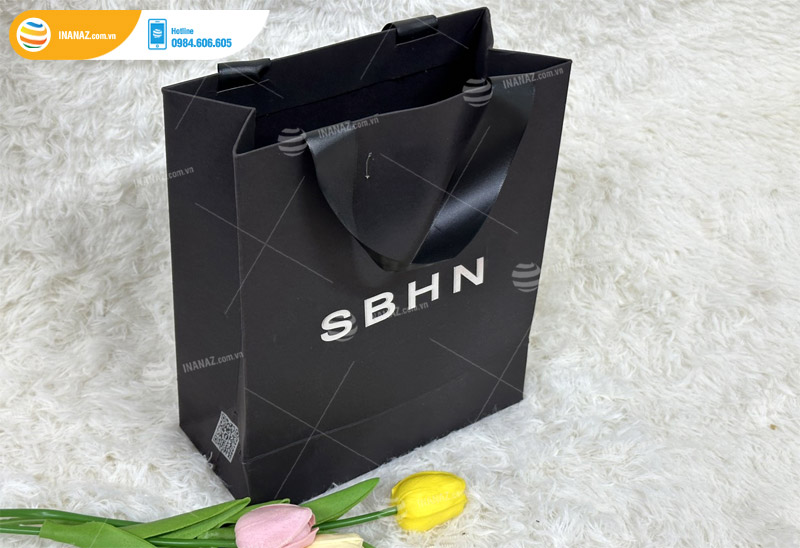 Mẫu túi giấy quần áo thương hiệu SBHN