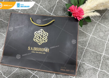 Mẫu túi giấy quà tặng công ty SABOHOME