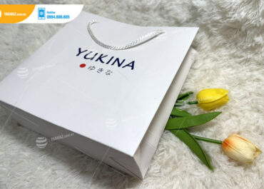Mẫu túi giấy mỹ phẩm thương hiệu Yukina