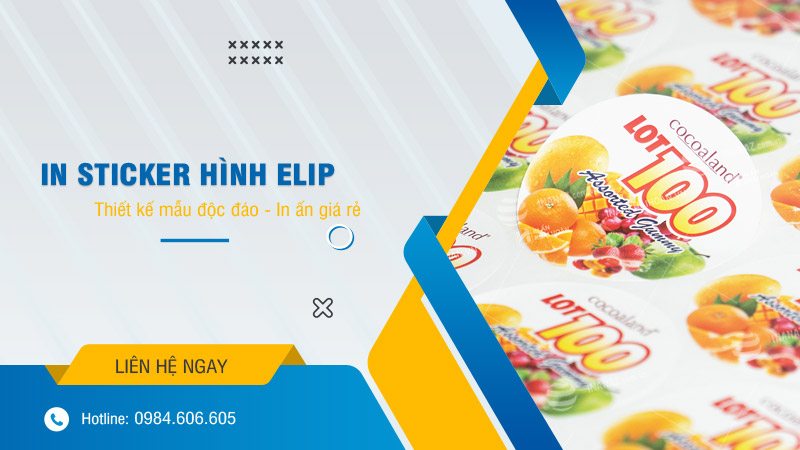 Dịch vụ in sticker dán hình elip giá rẻ theo yêu cầu