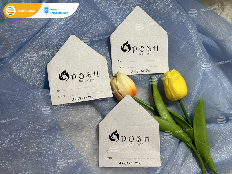 Mẫu phong bì mini Posh Nail Spa