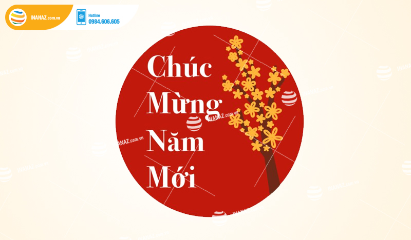 Mẫu sticker dán chúc mừng năm mới