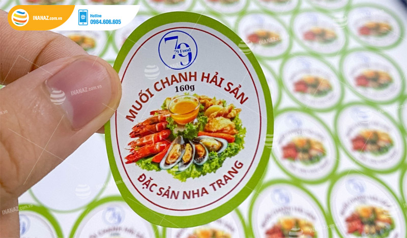 Mẫu sticker dán hình elip