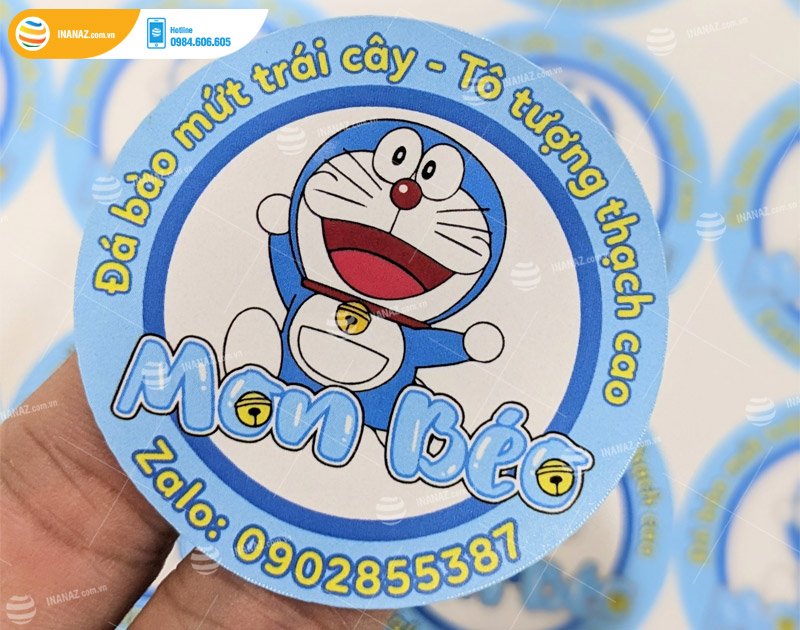 Mẫu sticker dán ly trà sữa đẹp