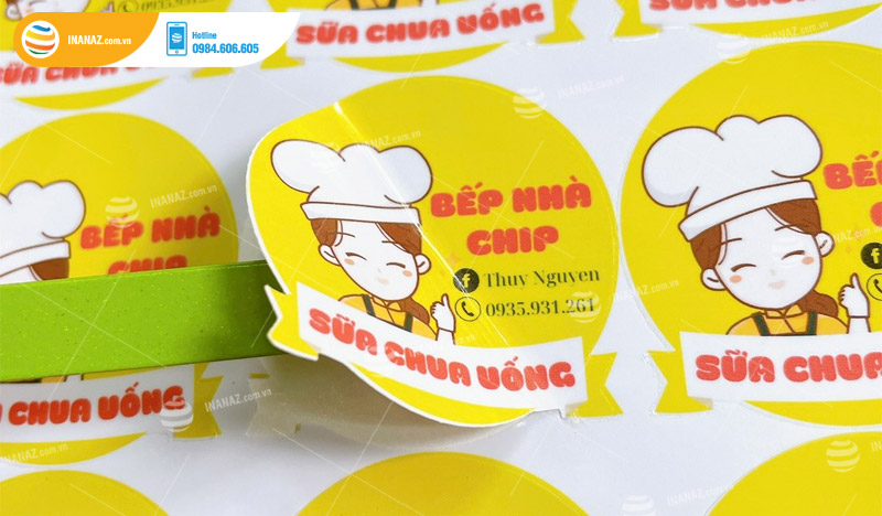 Mẫu sticker dán ly trà sữa đẹp