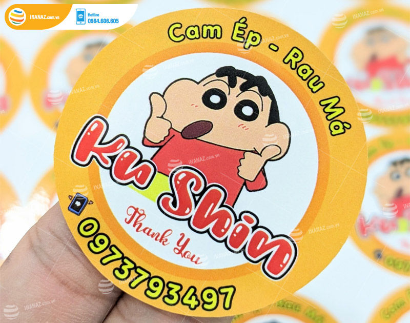 Mẫu sticker dán ly trà sữa đẹp