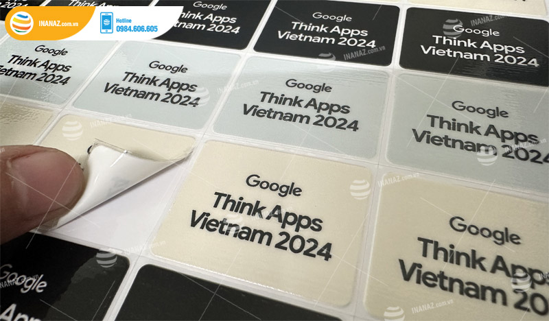 Mẫu tem UV DTF Think Apps Vietnam 2024