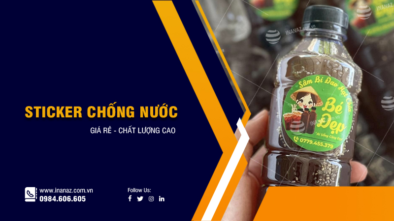 Dịch vụ in sticker chống nước chất lượng cao, giá tốt tại Hà Nội