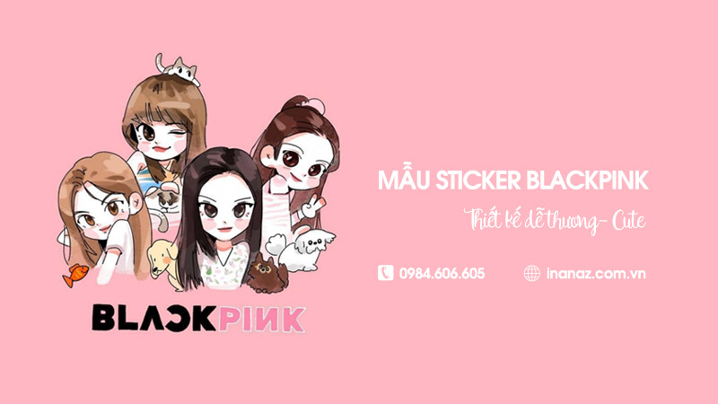 Tổng hợp 22 mẫu sticker nhóm nhạc Blackpink dễ thương