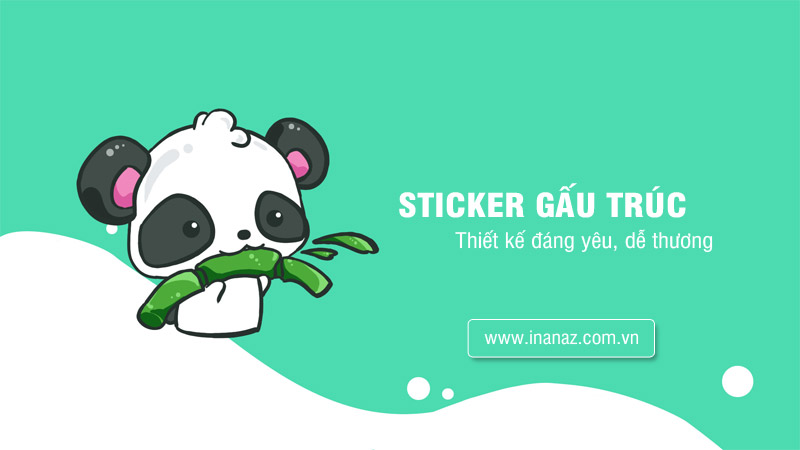 Top 29+ mẫu sticker gấu trúc thiết kế dễ thương, đáng yêu - In Ấn AZ