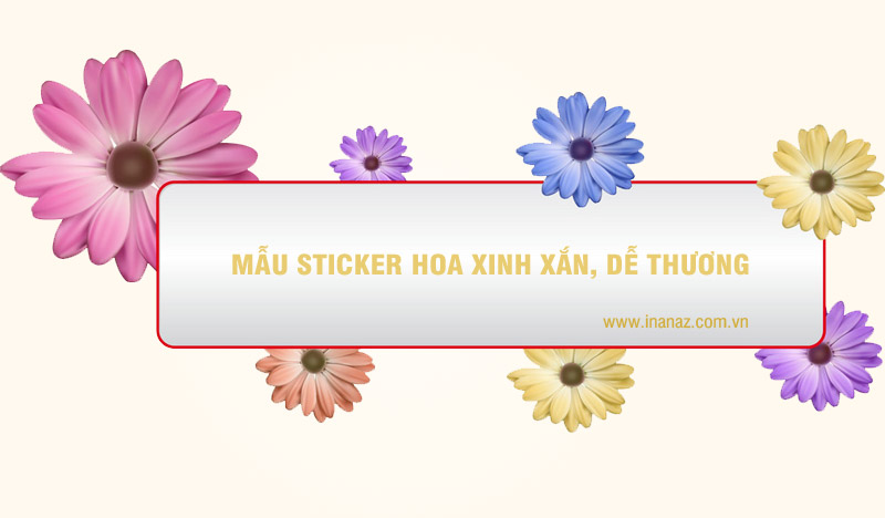 Tổng hợp 30 mẫu sticker hoa lá cực xinh xắn, dễ thương