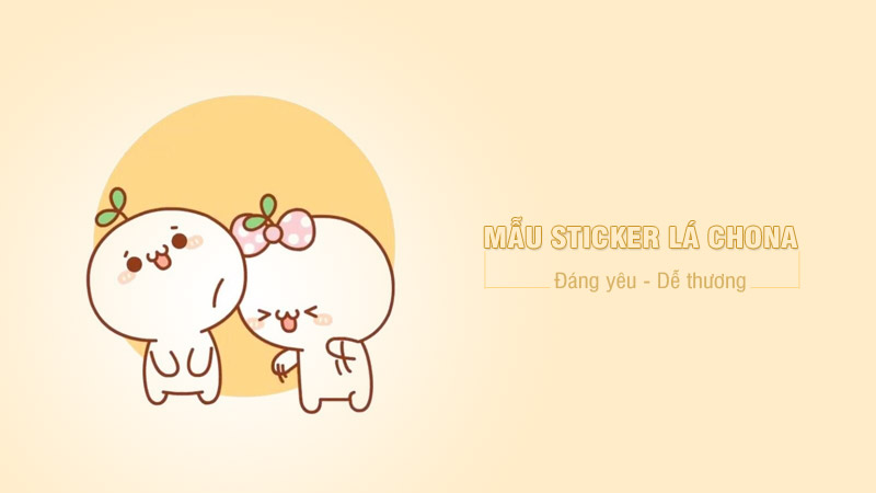 Top 30 mẫu sticker lá chona đáng yêu và dễ thương