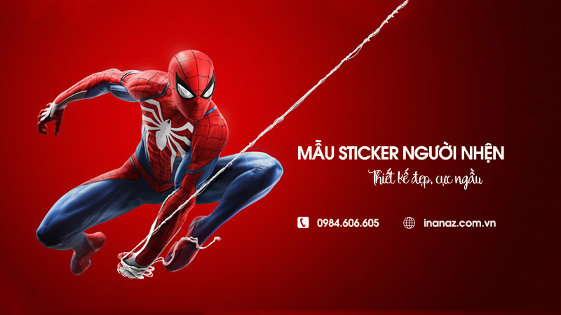 Khám phá mẫu sticker người nhện (Spiderman) siêu ngầu