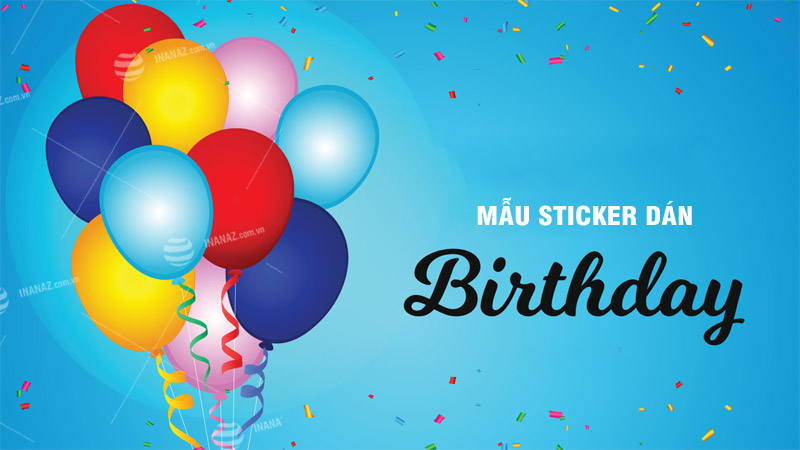 30 mẫu sticker chúc mừng sinh nhật, happy birthday đẹp