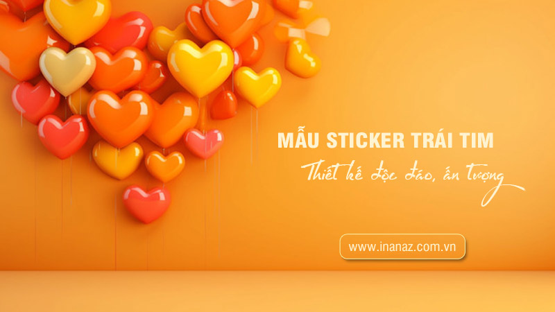 Tổng hợp 22 mẫu sticker trái tim đáng yêu và dễ thương