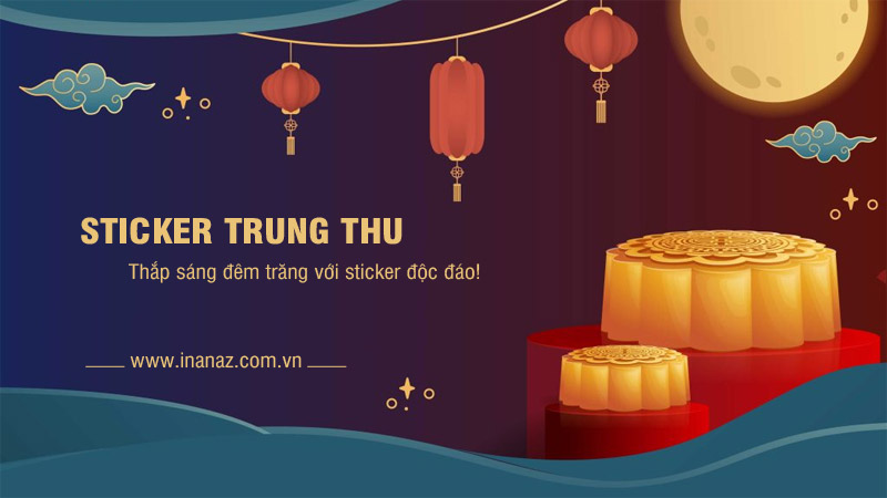 Bộ sưu tập mẫu sticker trung thu độc đáo, dễ thương 