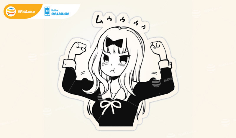 Mẫu sticker Anime dễ thương