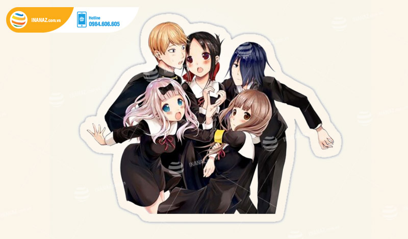 Mẫu sticker Anime dễ thương