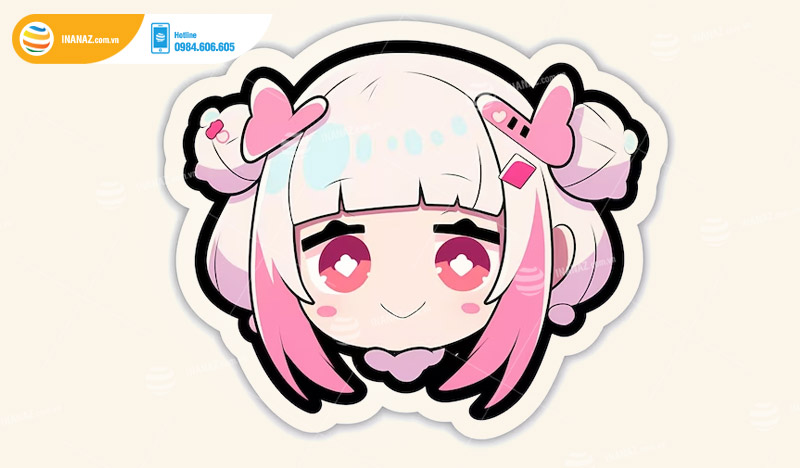 Mẫu sticker Anime dễ thương