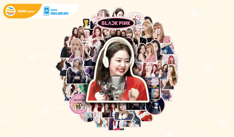 Mẫu sticker dán nhóm nhạc Blackpink