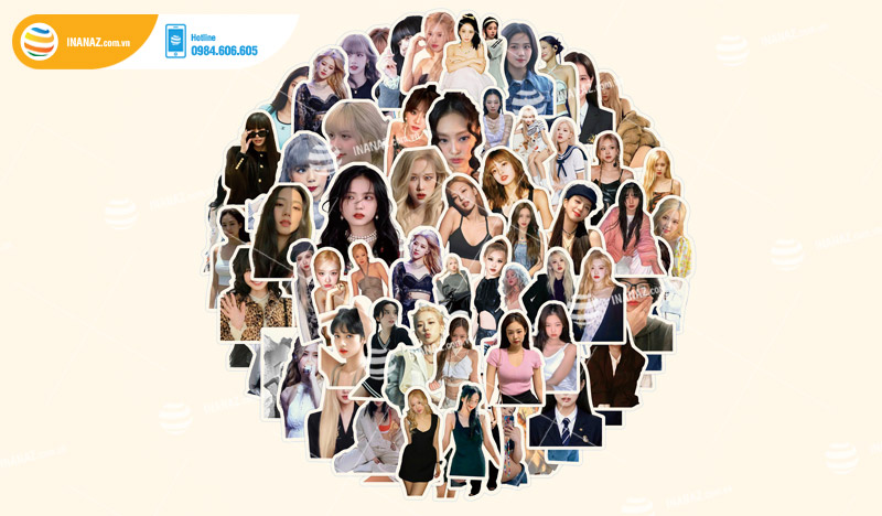 Mẫu sticker dán nhóm nhạc Blackpink