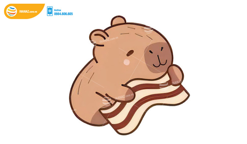 Mẫu sticker Capybara dễ thương