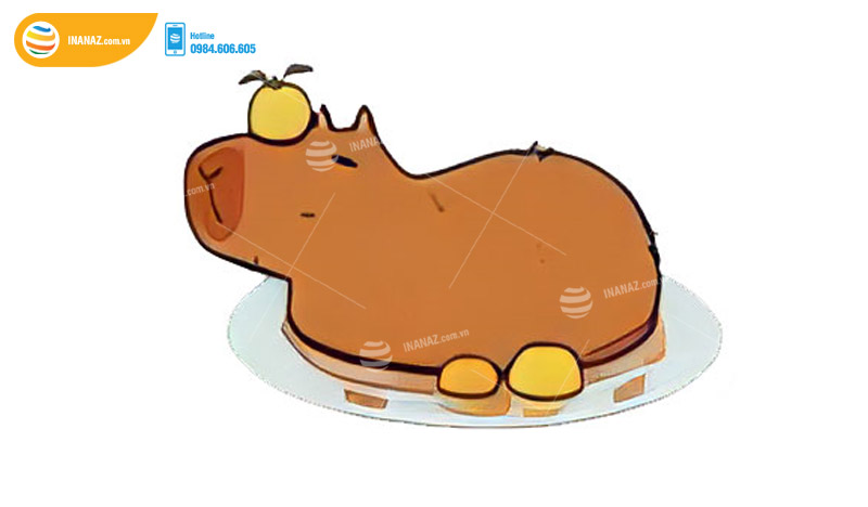 Mẫu sticker Capybara dễ thương