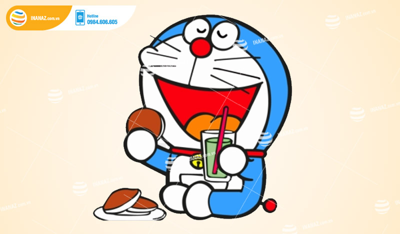 Mẫu sticker Doraemon đáng yêu