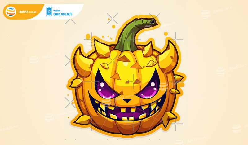 Mẫu sticker Halloween đẹp ấn tượng