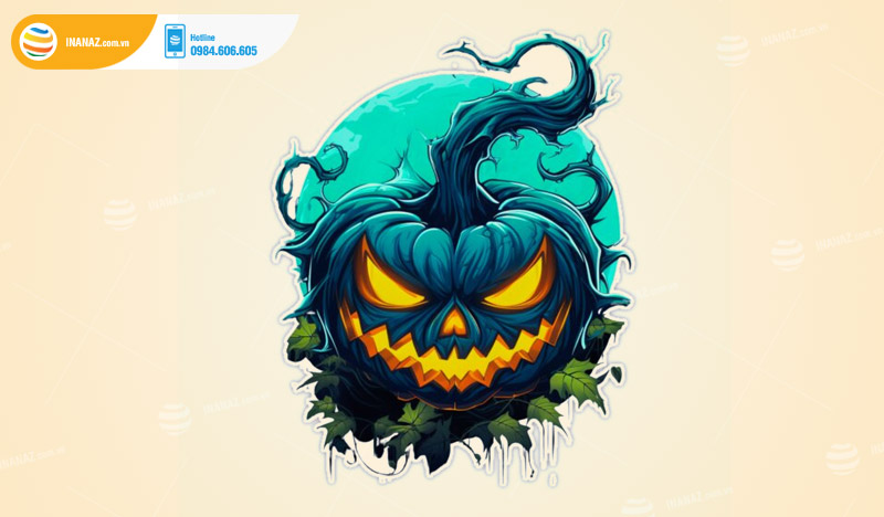 Mẫu sticker Halloween đẹp ấn tượng