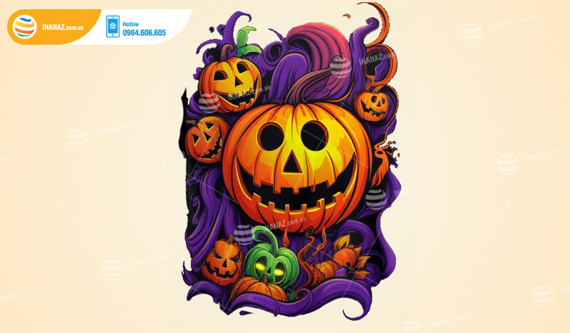 Mẫu sticker Halloween đẹp ấn tượng