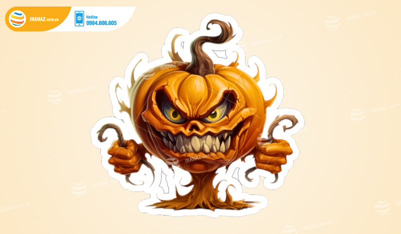 Những lưu ý khi in ấn sticker halloween