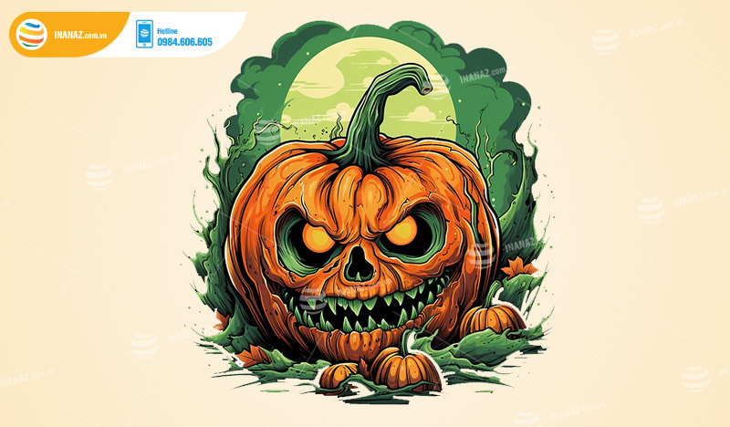 Mẫu sticker Halloween đẹp ấn tượng