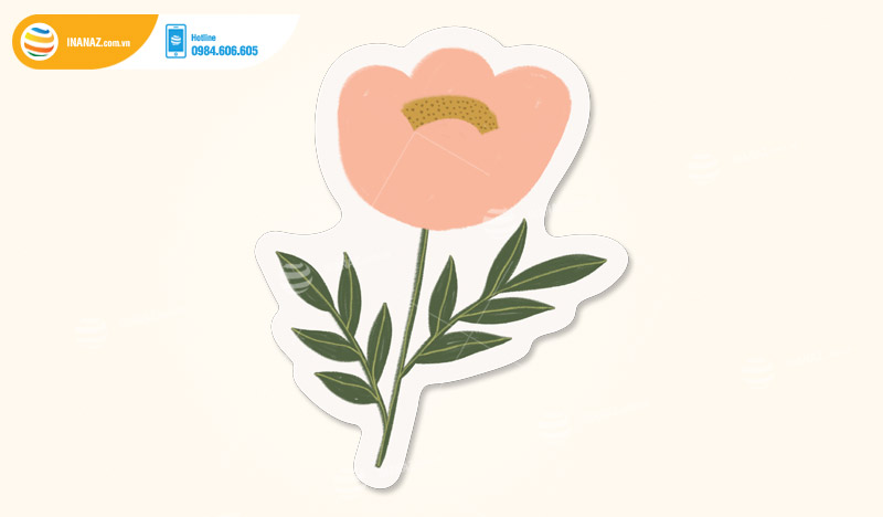 Mẫu sticker hoa lá đẹp