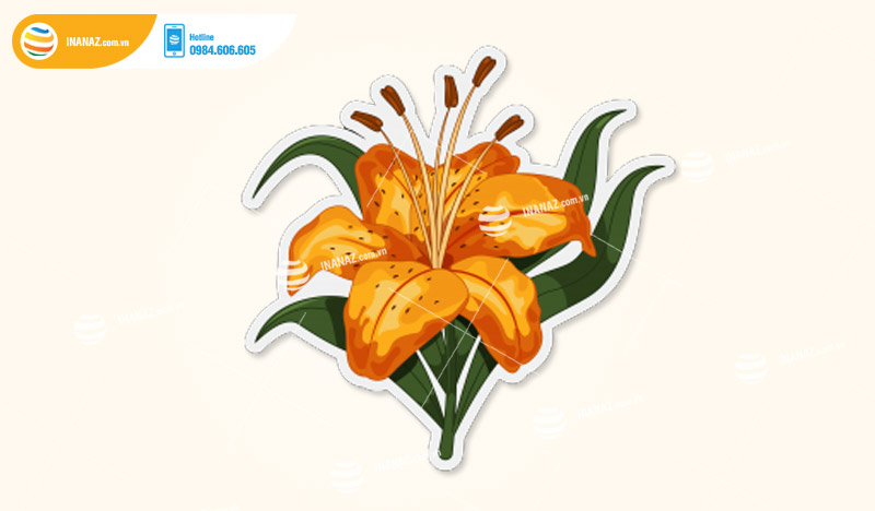 Mẫu sticker hoa lá đẹp