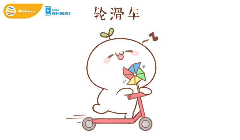 Quy cách in sticker cute chona theo yêu cầu