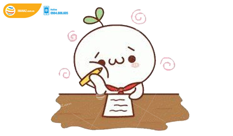 Mẫu sticker cute lá chona dễ thương