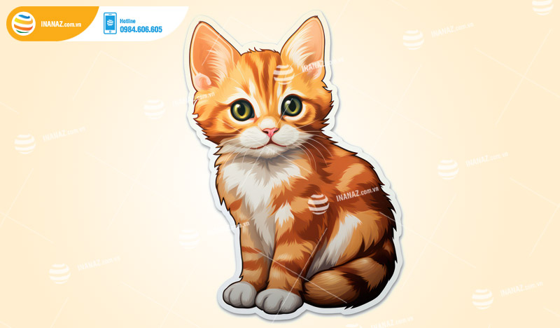 Mẫu sticker mèo cute