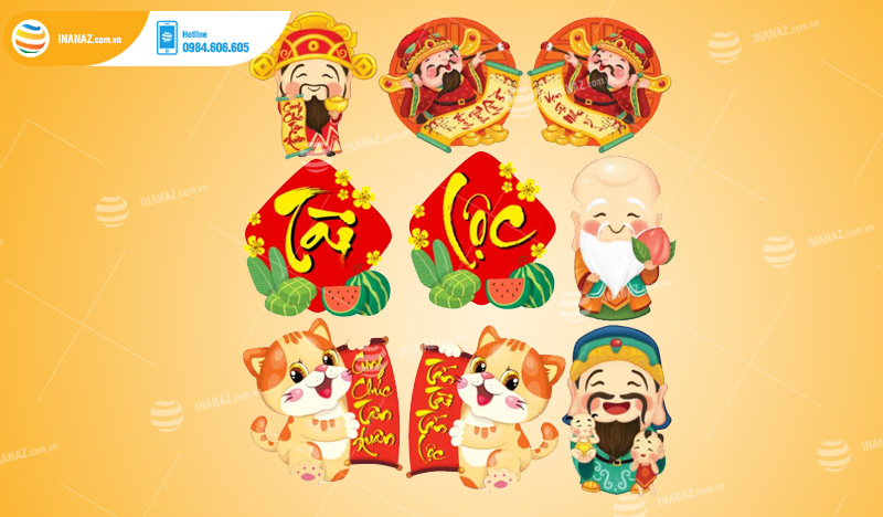 Mẫu sticker Tết đẹp