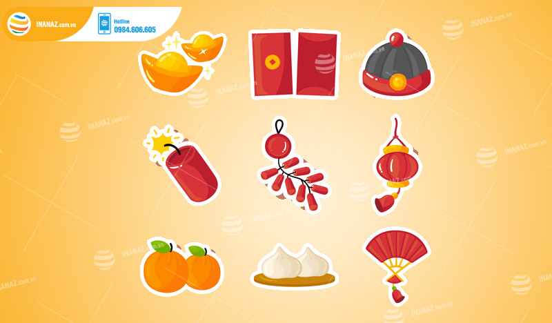 Mẫu sticker Tết đẹp