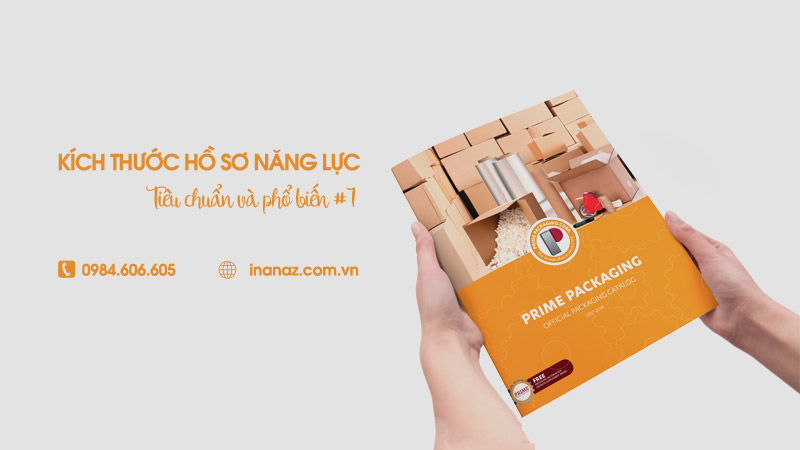 Kích thước hồ sơ năng lực, profile công ty tiêu chuẩn #1