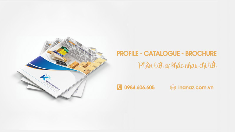 Phân biệt profile, catalogue, brochure khác nhau như thế nào