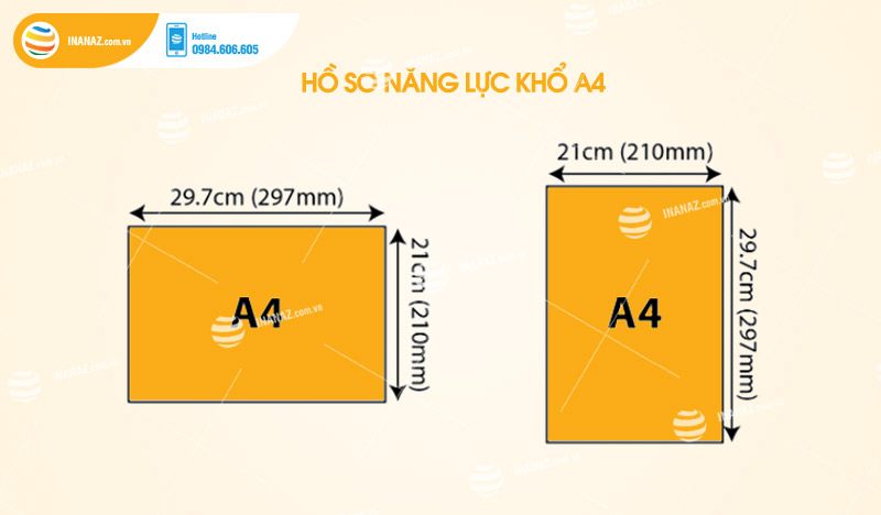 Hồ sơ năng lực kích thước A4