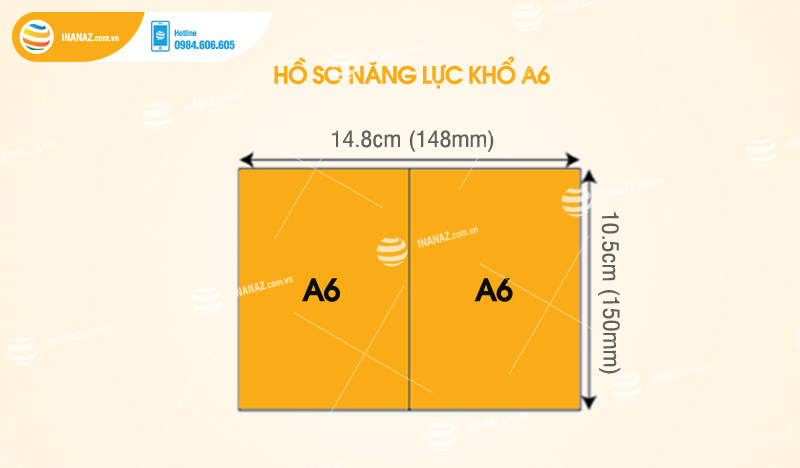 Kích thước hồ sơ năng lực A6