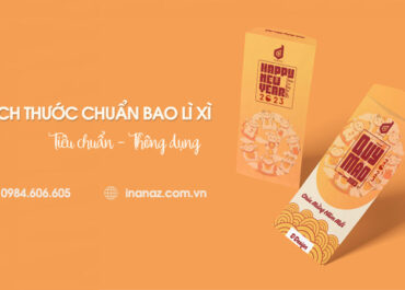 Kích thước bao lì xì tiêu chuẩn được sử dụng phổ biến