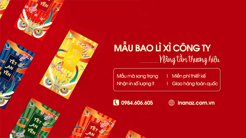 Tổng hợp 49+ mẫu bao lì xì công ty, doanh nghiệp độc đáo mùa Tết