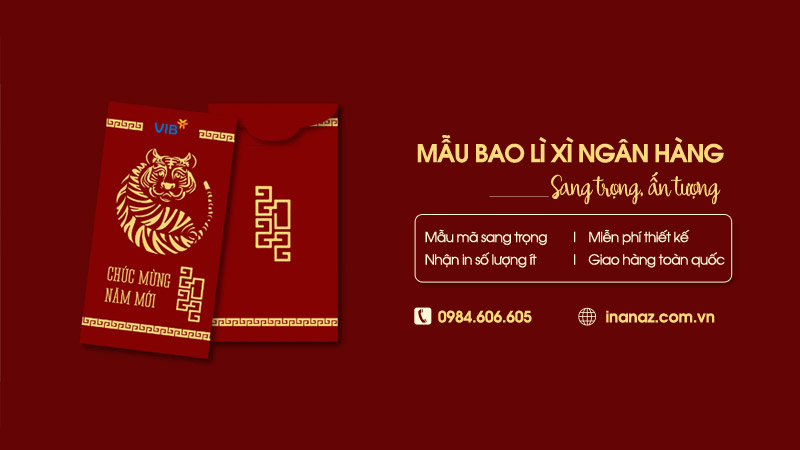 Top 20+ mẫu bao lì xì ngân hàng ấn tượng, ý nghĩa mùa Tết