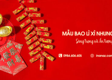 Top 33+ mẫu bao lì xì nhung đỏ đẹp, ép kim ép nhũ sắc nét