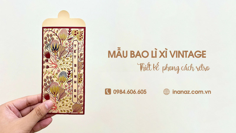 Top 29+ mẫu bao lì xì vintage, bao lì xì xưa đầy hoài niệm