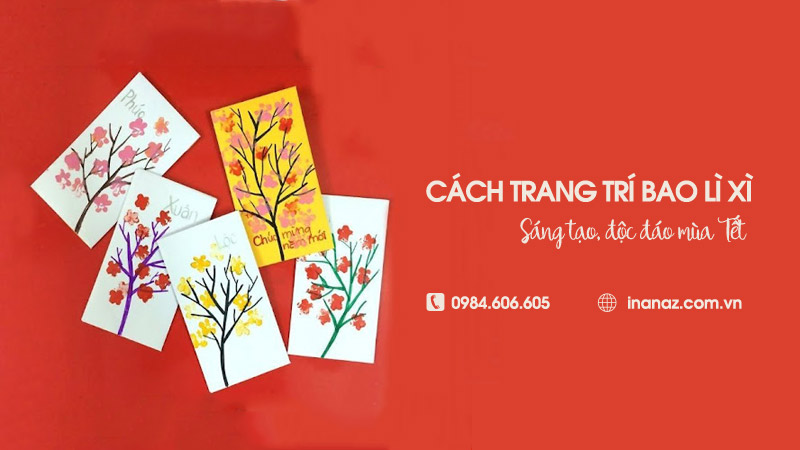 Bật mí 8 ý tưởng trang trí bao lì xì Tết độc đáo, ấn tượng